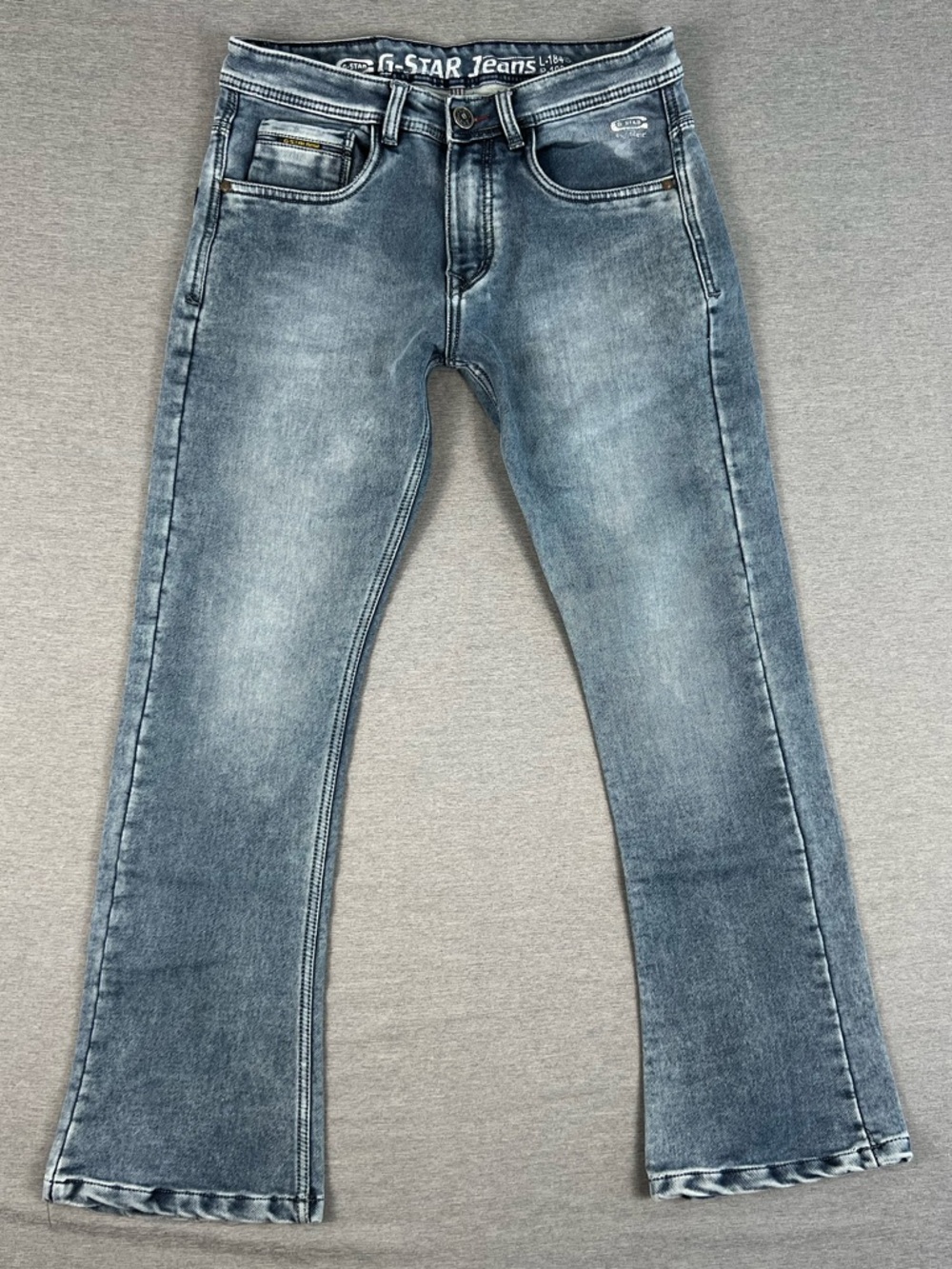 G-Star Men’s Faded Blue Bootcut Jeans